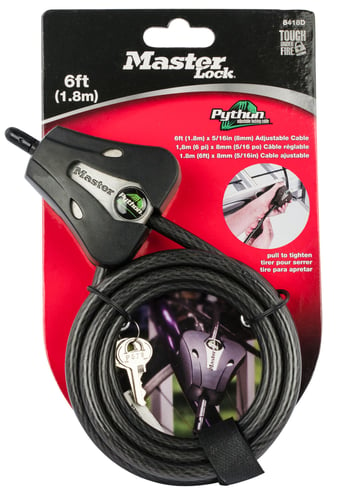 Stealth Cam STC-CABLELOCK-BL Python Lock Cable, 6' x 5/16