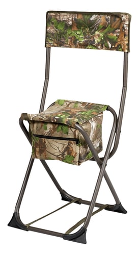 Hunters Specialties 07281 Dove Chair  with Back Steel Legs w/Realtree Xtra Green Polyester Seat w/Back