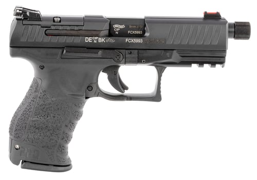 Walther PPQ Classic Q4 TAC Pistol  <br>  9mm 4.6 in. Black Threaded Barrel 15 rd.