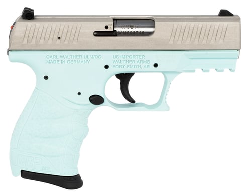 Walther CCP M2 Pistol  <br>  9mm 3.54 in. Angel Blue Stainless 8 rd.