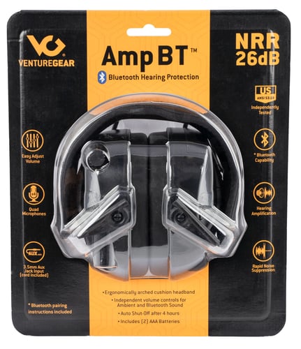 Venture Gear AMP BT Electronic Earmuff with Bluetooth