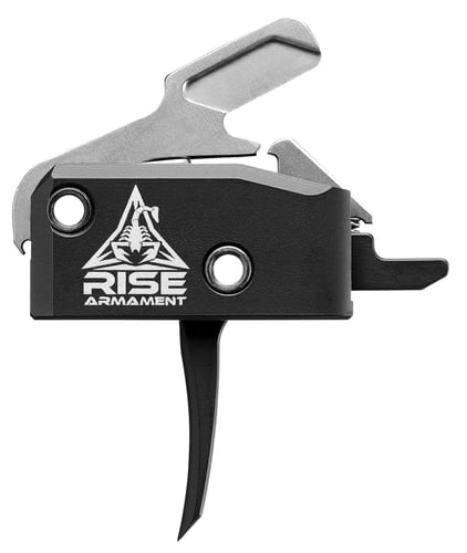 Rise Armament RA434BLKAWP RA-434 High Performance Single-Stage Flat Trigger with 3.50 lbs Draw Weight & Black Hardcoat Anodized Finish for AR-Platform