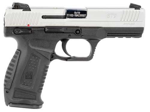 SAR USA ST9ST ST9 Semi-Auto Pistol 9MM, 4.5 BBL, Stainless, 17+1 Rnd.