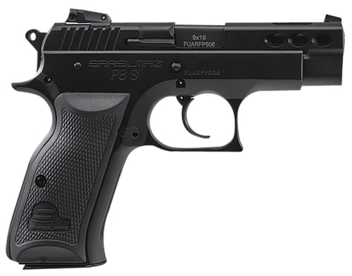 SAR USA P8SBL P8S Compact 9mm Luger 17+1, 3.80