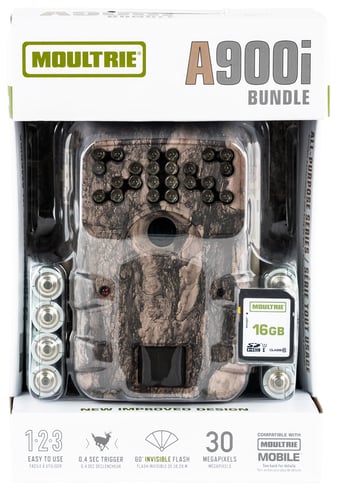 Moultrie MCG14002 A900I  Moultrie Pine Camo 30 MP Resolution IR Flash 16GB Memory