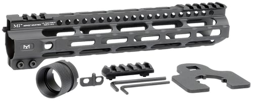 Midwest Industries MICRLW105 Combat Lightweight AR-15 Black Hardcoat Anodized Aluminum/Polymer 10.50