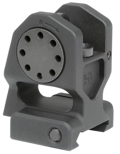 Midwest Industries MICBUIS Combat Rifle Rear Fixed Sight  Black Hardcoat Anodized for AR-15, M16, M4