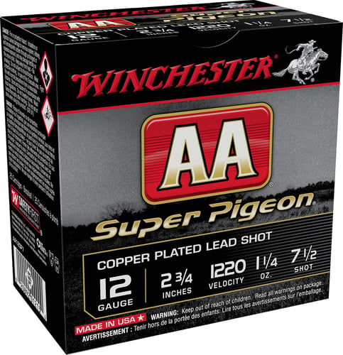 Winchester Ammo AA12SP7 AA Super Pigeon 12 Gauge 2.75
