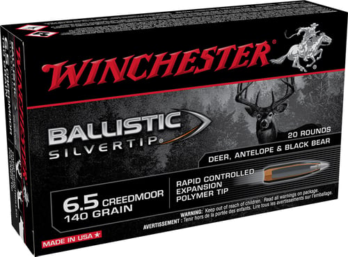 WINCHESTER SUPREME 6.5CM 140GR BALL SILVER TIP 20RD 10BX/CS