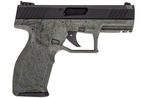 Taurus TX 22 Pistol  <br>  22 LR. 4 in. Green Splatter Black 16 rd.