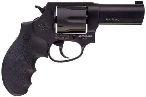 Taurus 856 Revolver  <br>  38 Spl. 3 in. Black Stainless Hogue Grip 6 rd.