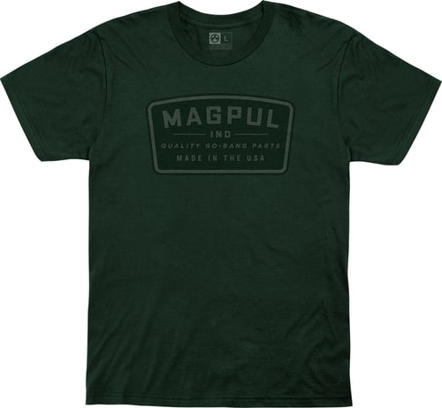 Magpul MAG1111-301-S Go Bang Parts  Forest Green Cotton Short Sleeve Small