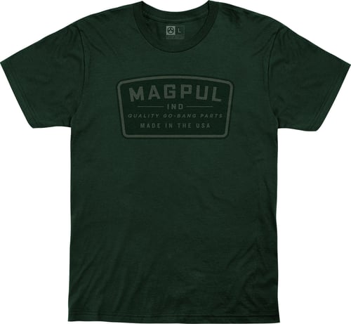 Magpul MAG1111-301-M Go Bang Parts  Forest Green Cotton Short Sleeve Medium