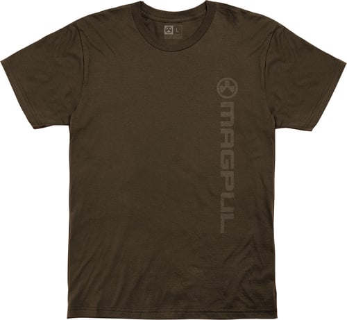Magpul MAG1113-200-L Vertical Logo T-Shirts Brown Large Short Sleeve