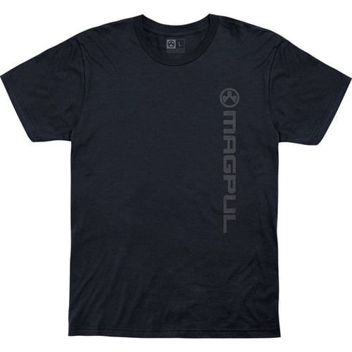 Magpul MAG1113-410-M Vertical Logo  Navy Cotton Short Sleeve Medium