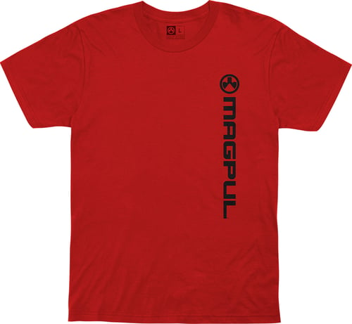 Magpul MAG1113-610-2X Vertical Logo T-Shirts Red 2XL Short Sleeve