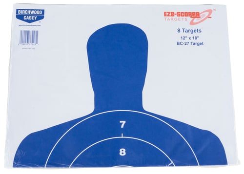 Birchwood Casey 37228 EZE-Scorer BC-27 Silhouette Paper Target 12