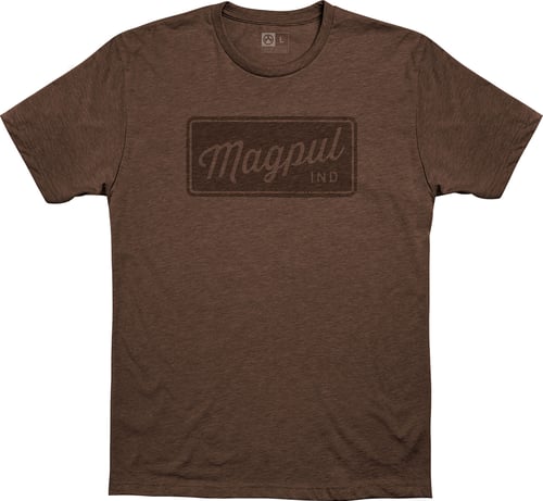 Magpul MAG1116-203-S Rover Block CVC  Brown Heather Cotton/Polyester Short Sleeve Small