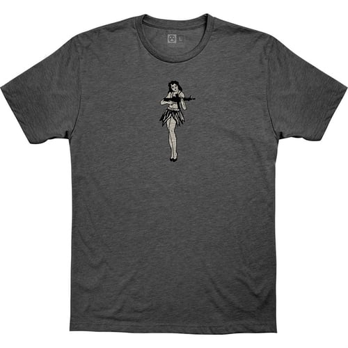 Magpul MAG1117-011-M Hula Girl CVC  Charcoal Gray Cotton/Polyester Short Sleeve Medium