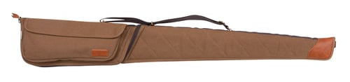 Heritage Cases 55152 Smoky Hill  made of Cotton Canvas with Brown Finish, Plaid Flannel Lining & Lockable Zipper 52