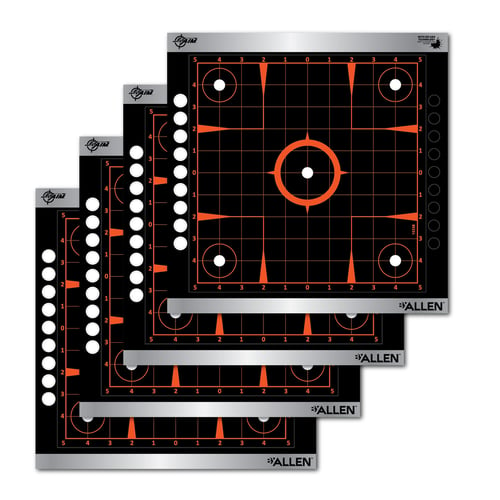 EzAim Sight-In Grid Adhesive Target  <br>  12x12 4 pk.