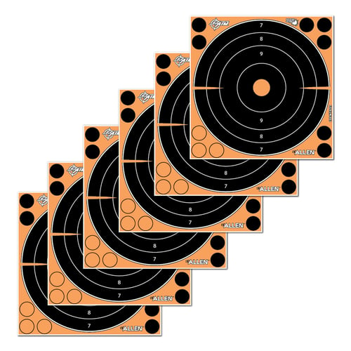 EZ-Aim 15316 Splash Reactive Target Self-Adhesive Paper Black/Orange 8