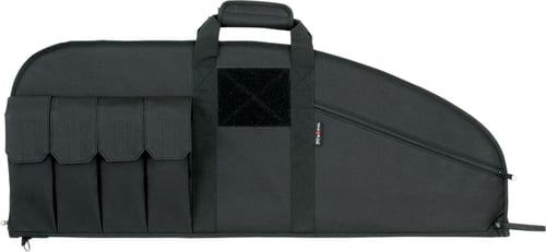 Tac Six 10632 Range Tactical Rifle Case made of Endura with Black Finish, Knit Lining & Lockable Zipper for Rifles 32