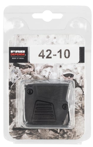 FAB Defense FX4210B Mag Extension  380 ACP 4rd Compatible w/Glock 42 Black Polymer