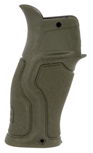 GRADUS ODG PISTOL GRIPGradus Reduced Angle Pistol Grip OD Green - Reinforced polymer core - Textured rubber overmold - Designed to relieve pressure on the hand by equally distributing the force applied on the surface of the grip - 15 degree reduced grip angleg the force applied on the surface of the grip - 15 degree reduced grip angle