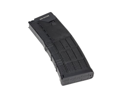 MKW-15 458 SOCOM LANCER 10RD MAGAZINEMkW-15 Magazine Black - .458 SOCOM - 10/RD - After extensive testing of magazines on the market for 458 SOCOM the Lancer L5 Advanced Warfighter Magazine was the top choice due to the polymer body and steel feed lips. The CMMG-modified Lancetop choice due to the polymer body and steel feed lips. The CMMG-modified Lancer L5-AWM takesr L5-AWM takes