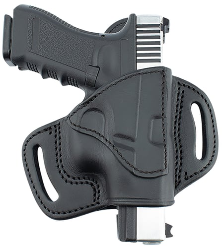TX 1836 Kydex TXEPBH2355 Fort  OWB, Black Leather, Compatible w/Glock 42/43/48X, Springfield  Hellcat, Belt Loop Mount, Right Hand
