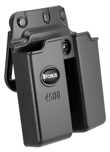 Fobus 4500NDBH Double Mag Pouch  Black Polymer Paddle Compatible w/ 1911