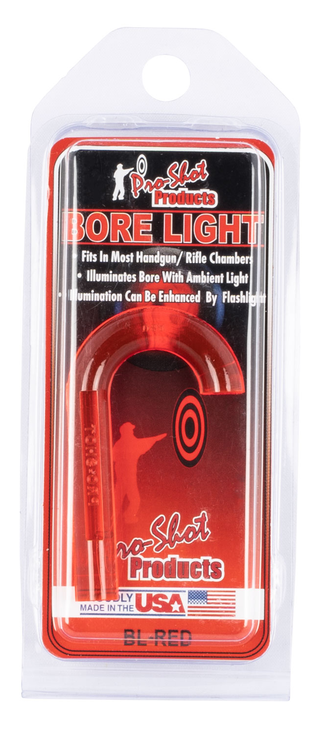 Pro-Shot BLRED UV Bore Light  9mm/22 Cal & Up Rifle/Pistol Fiber Optic Red