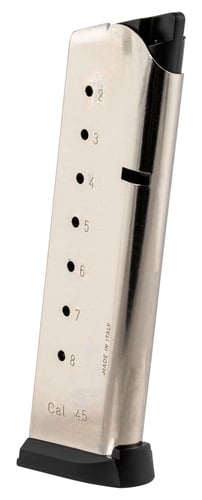 MEC-GAR MAGAZINE 1911 GOVT. .45ACP 8RD NICKEL