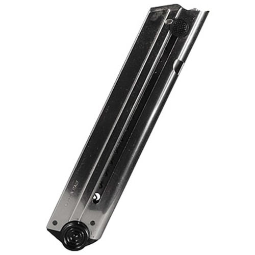 Mec-Gar MGLUGP08N Standard  Nickel Detachable 8rd 9mm Luger for Luger P08