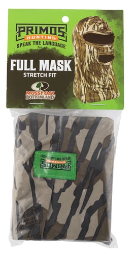 Primos Stretch Full Facemask  <br>  Mossy Oak Bottomland