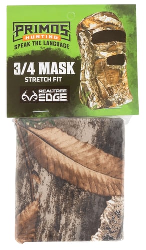 Primos Stretch 3/4 Facemask  <br>  Realtree Edge