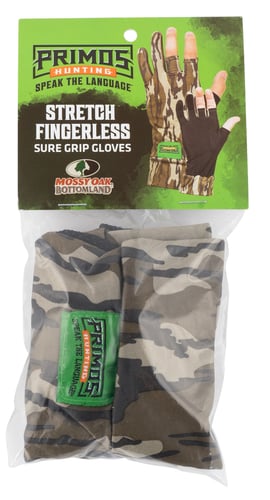 PRIMOS STRETCH FIT FINGERLESS GLOVE MOSSY OAK BOTTOMLAND