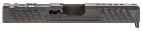 Grey Ghost Precision GGP193OCV3 GGP19 Version 3 Slide Compatible w/Glock G19 Gen3, Milled For Trijicon RMR & Leupold Deltapoint Pro, 17-4 Stainless Steel w/Black Nitride Finish