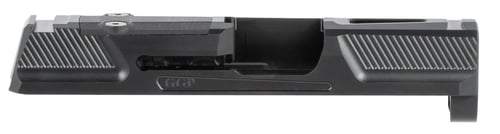 Grey Ghost Precision GGP365BLK2 GGP365 Version 2 Slide Fits Sig P365, Optic Cut Compatible w/Sig RomeoZero & Shield RMS-C, Fine Front & Rear Serrations, 17-4 Stainless Steel w/Black DLC Finish