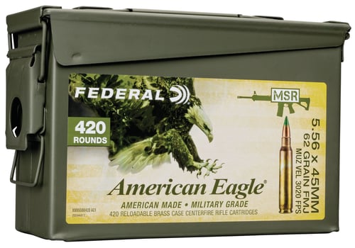 Federal XM855BK 420 AC1 American Eagle Lake City MSR Rifle Ammo