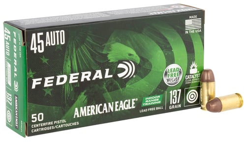 Federal AE45LF1 American Eagle IRT Lead Free, 45 Cal, Grain, Range, 50