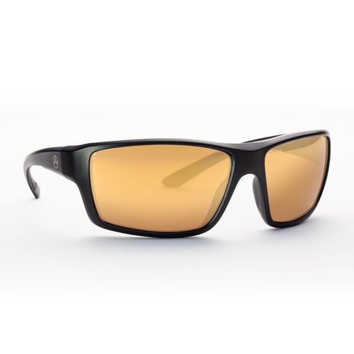 Magpul MAG1149-1-001-2030 Summit Eyewear Adult Bronze Gold Mirror Lens Polycarbonate Black Frame