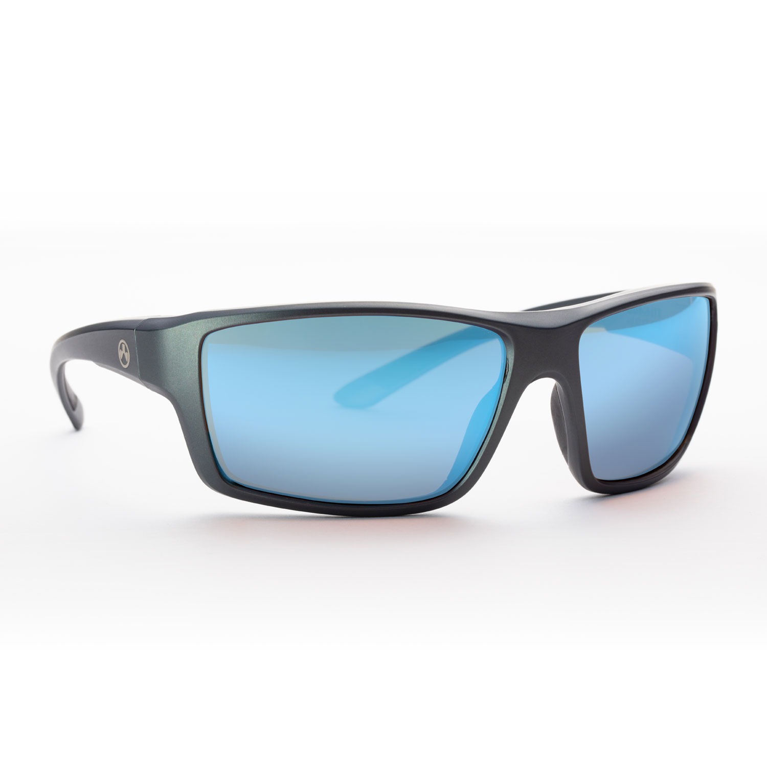 Magpul MAG1149-1-020-3020 Summit Eyewear Adult Rose Blue Mirror Lens Polycarbonate Gray Frame