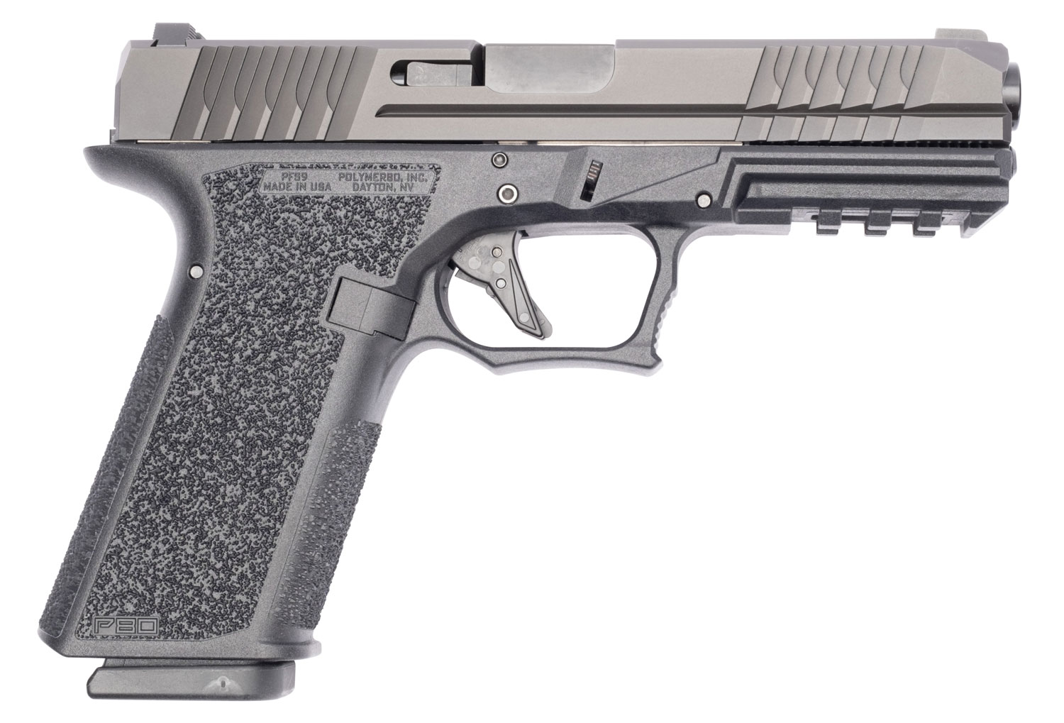 Polymer80 PFS9CMPBLK PFS9 Full-Size 9mm Luger 17+1 4.49