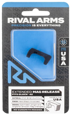 Rival Arms RA72S001A Magazine Release  Sig P320 Extended Hard Black Anodized Aluminum