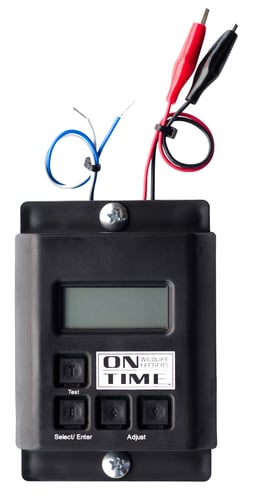 On Time 00503 Digital Timer Replacement LCD Display, Adjustable Motor, Operates on 6 or 12 Volt Batteries, Features 6 Feedings with 1-30 Second Run Time, Compatible with Most Brand Feeders