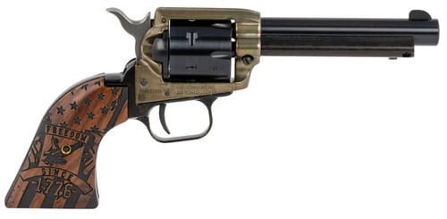 Heritage Rough Rider Revolver  <br>  22 LR. 4.75 in. Rosewood Since 1776 6 rd.