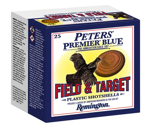 Peters Premier Blue 28724 Premier Blue Field & Target 12 Gauge 2.75