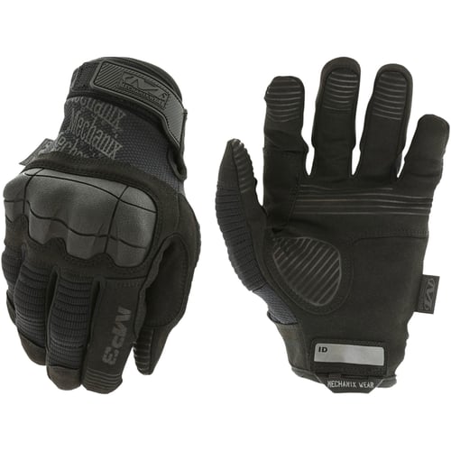 Mechanix Wear MP355008 M-Pact 3  Black Synthetic Leather Small Velcro Closure